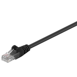 Microconnect CAT5e UTP 1m câble de réseau Noir U/UTP (UTP)