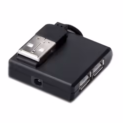 Microconnect MC-USB2.0HUB4P, USB 2.0, USB 2.0, 400 Mbit/s, Noir, 20 g, 157 mm