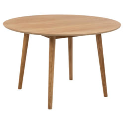 Table ronde en bois clair L120 - nogana - bois clair