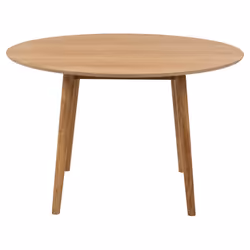 Table ronde en bois clair L120 - nogana - bois clair