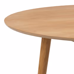 Table ronde en bois clair L120 - nogana - bois clair