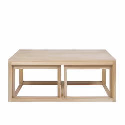 Actona Cornus, Table basse, Forme rectangulaire, Extensible, Chêne