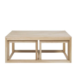 Table basse en chêne - corner - bois clair