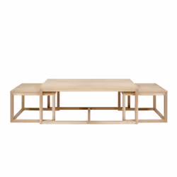 Table basse en chêne - corner - bois clair