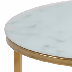 Actona Alisma Table basse Forme arrondie 4 pieds