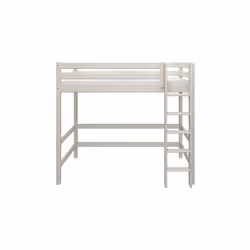 Le lit mezzanine CLASSIC de Flexa possède une échelle, position à droite . avec des marches anti-dérapantes , elle peut être  ...