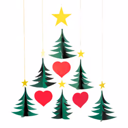 Flensted Mobiles Christmas Trees 6, Plafond, Carton