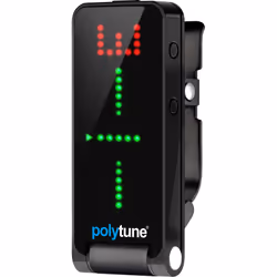 TC Electronic POLYTUNE CLIP, Noir, Guitare, Batterie, 25 mm, 60 mm, 28 mm