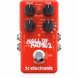 TC Electronic Hall of Fame 2 Reverb, Rouge, Guitare