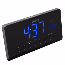 Denver CR-718 Réveil numérique Noir