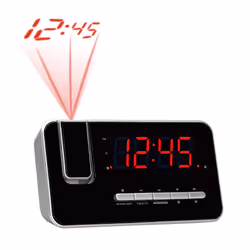 Denver CRP-618, Horloge, Numérique, FM, PLL, LED, 3,05 cm (1.2"), Rouge