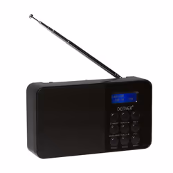 Denver DAB-33BLACKMK2, Portable, Numérique, DAB+, FM, 1 W, LCD, Bleu
