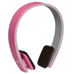 Denver BTH-204PINK Casque Avec fil &sans fil Arceau Appels/Musique Micro-USB Bluetooth Rose, Blanc