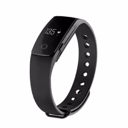Denver BFH-12BLACK, Bracelet connecté, 1,24 cm (0.49"), OLED, 70 mAh, Noir