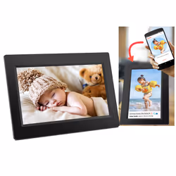 Denver PFF-1010BLACK MK2, 25,6 cm (10.1"), 1280 x 800 pixels, IPS, 200 cd/m², JPEG, 8 Go