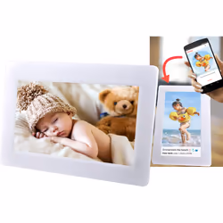 Denver PFF-1010WHITE MK2, 25,6 cm (10.1"), 1280 x 800 pixels, IPS, 200 cd/m², JPEG, 8 Go