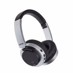 Denver BTN-206 BLACK, Avec fil &amp;sans fil, Appels/Musique, 410 g, Casque, Noir, Argent