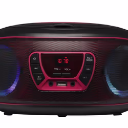 Denver TCL-212BT PINK Lecteur de CD Lecteur CD portable Noir, Rose - Vue supplémentaire 7