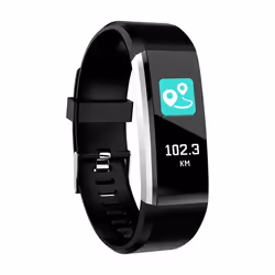Denver BFH-16BLACK, Bracelet connecté, 2,44 cm (0.96"), TFT, 80 mAh, Imperméable, IP67