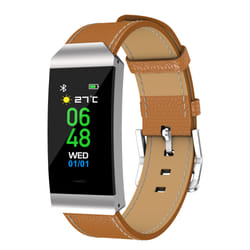 Denver BFH-250 Bracelet connecté 2,44 cm (0.96") IP68 Marron, Argent