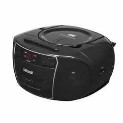 Denver TCP-40 BLACK Lecteur de CD Lecteur CD portable Noir