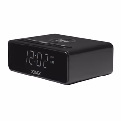 Denver CRQ-105 Radio portable Horloge Numérique Noir