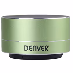 Denver BTS-32GREEN, 3 W, Avec fil &sans fil, 10 m, Vert, Aluminium, Universel