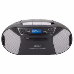Denver TDC-250, 1,58 kg, Noir, Argent, Lecteur CD portable