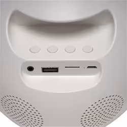 Denver CRLB-400 Radio portable Horloge Analogique Blanc