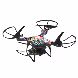 Denver DCH-350, 4 rotors, 1 MP, 30 m, MicroSD (TransFlash), 1600 mAh, Multicolore