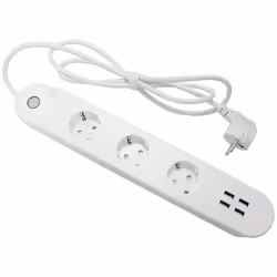 Denver SHP-300U prise d’alimentation Smart 3 sortie(s) CA Type E 4 Blanc