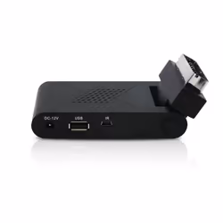 Denver DTB-143 TV set-top boxe Terrestre Full HD Noir