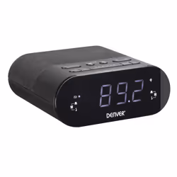 Denver CRQ-107 réveille-matin Réveil numérique Noir - Vue supplémentaire 8