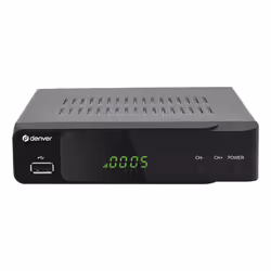 Denver DVBS-206HD, Cable, H.264, MPEG1, MPEG2, MPEG4, Noir, 75 Ohm, 230 V, 50 Hz
