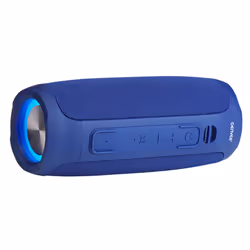 Denver BTV-220BLUE, 8 W, Avec fil &sans fil, Enceinte portable stéréo, Bleu, Lecteur MP3, Batterie intégré