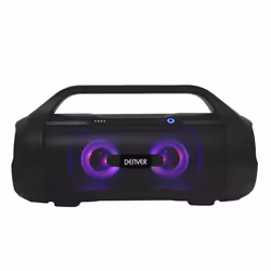 Denver BTG-615, 1.0 canaux, 19 W, Avec fil &amp;sans fil, USB Type-A, Enceinte portable mono, Noir