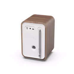 Denver DAB-48WHITE Radio portable Personnel Numérique Blanc, Bois - Vue supplémentaire 4