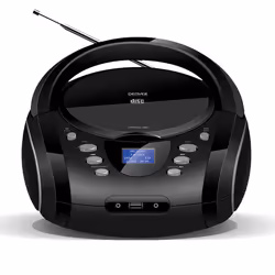 Denver TDB-10, Analogique, DAB+, FM, Lecteur, CD-R, CD-RW, 1,8 W, LCD