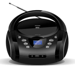 Denver TDB-10 Système stéréo portable Analogique 1,8 W DAB+, FM Noir Lecture de MP3
