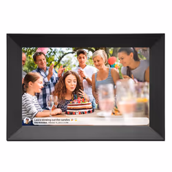 Denver PFF-1063BLACK, 25,6 cm (10.1"), 1920 x 1080 pixels, IPS, JPEG, 16 Go, MicroSD (TransFlash)