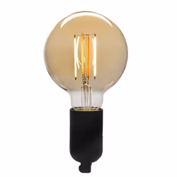 Denver LBF-404, Ampoule intelligente, Wi-Fi, Noir, Transparent, E27, Lumière chaude, 1800 K