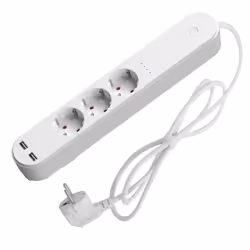 Denver SHP-310U prise d'alimentation Smart 3 sortie(s) CA Type F 1,5 m 2 3680 W Blanc - Vue supplémentaire 2
