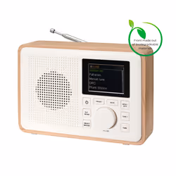 Denver DAB-60LW Portable Analogique et numérique Blanc, Bois