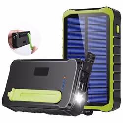 Denver PSO-10012 banque d'alimentation électrique Lithium Polymère (LiPo) 10000 mAh Noir, Vert clair