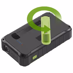 Denver PSO-10012 banque d'alimentation électrique Lithium Polymère (LiPo) 10000 mAh Noir, Vert clair