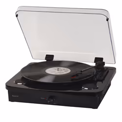 Denver VPL-230B, Semi-automatique, Noir, Plastique, Bois, 33 1/3,45,78 tr/min, 33 1/3,45,78 tr/min, Rotatif