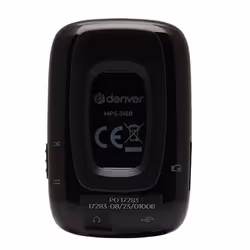Denver MPS-316 lecteur et enregistreur MP3/MP4 Lecteur MP3 16 Go Noir, Métallique, Blanc