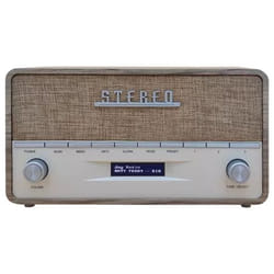 Denver DAB-36LW Radio portable Numérique Marron, Blanc