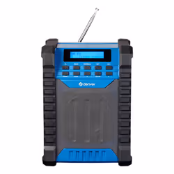 Denver WRD-60, Portable, DAB, DAB+, FM, 10 W, LCD, USB Type-C, Noir, Bleu