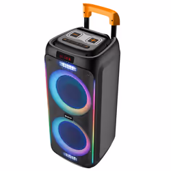 Denver TSP-456, 20,3 cm (8"), 60 W, Sans fil, Orateur du parti, Noir, Boutons